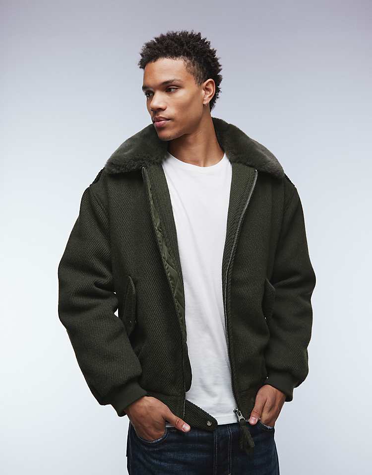 https://images.asos-media.com/products/asos-design-wool-look-bomber-jacket-with-faux-fur-collar-in-dark-green/208648312-1-khaki?$n_750w$&wid=750&fit=constrain