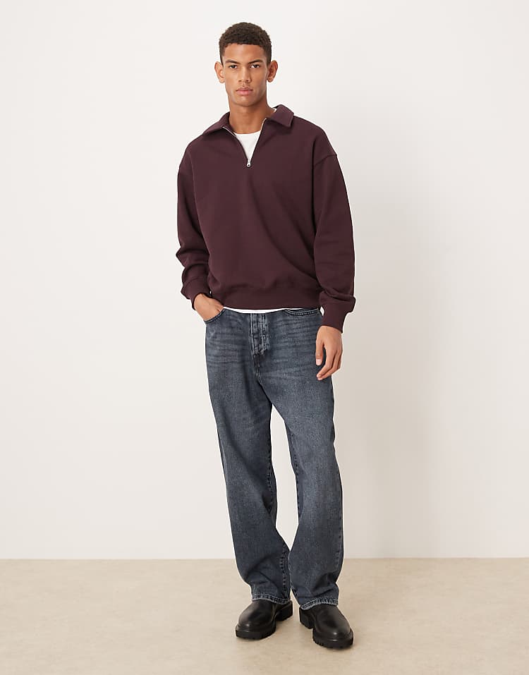 https://images.asos-media.com/products/arket-pure-cotton-half-zip-with-polo-collar-in-burgundy/209489380-2?$n_750w$&wid=750&fit=constrain